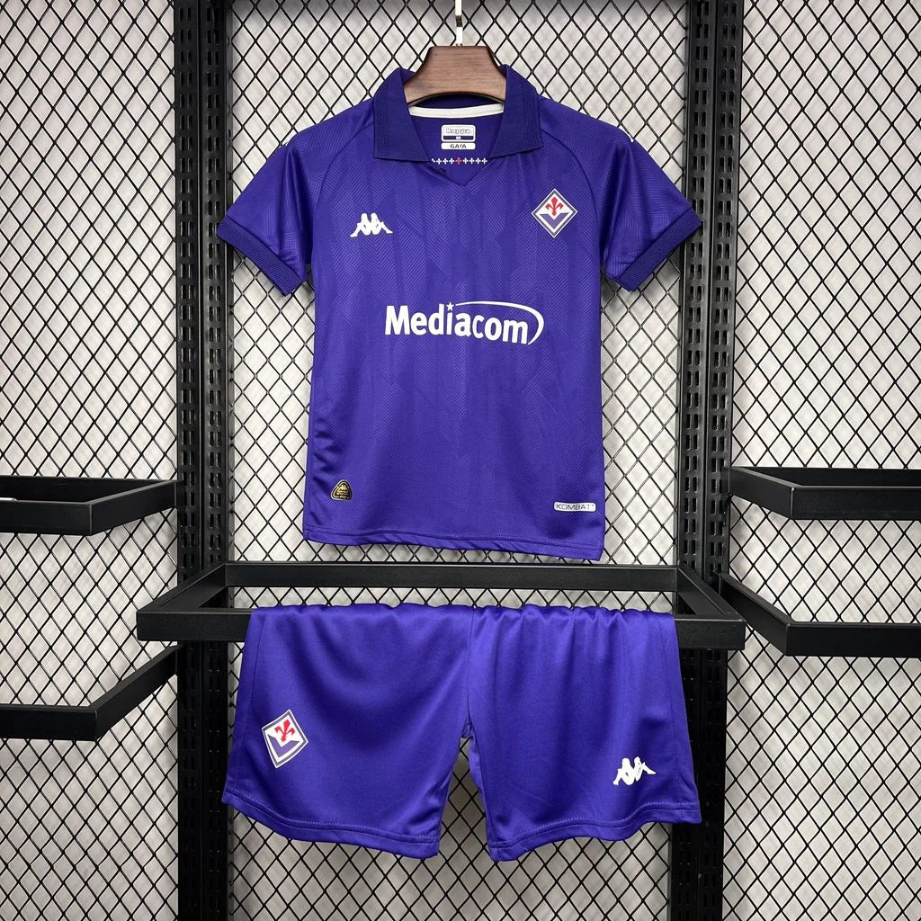 Conjunto infantil de local de la Fiorentina 2024/25
