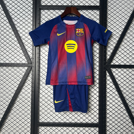 Barcelona home 2025/26 children suits